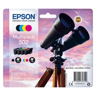 Cartuccia Epson Binocolo 502 Multipack Per Wf2860 - Crtepst02v64020