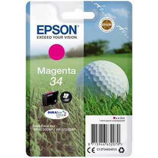 Cartuccia Epson T346 Magenta Pallina Da Golf Per Wf3720dwf Wf3725dwf - Crtepst34634020