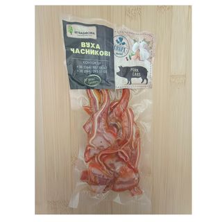 Вуха свинячі Преміум Часникові 100 гр