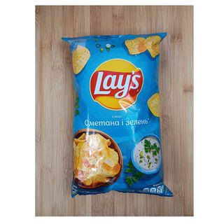 Чипсы Лейс Сметана зелень 120гр
