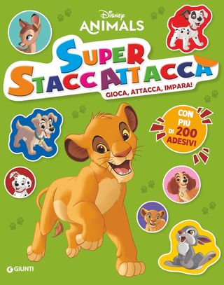 Disney Animals Super Staccattacca. Gioca, Attacca, Impara Con Più Di 200 Adesivi Di Walt Disney - 9788852252556