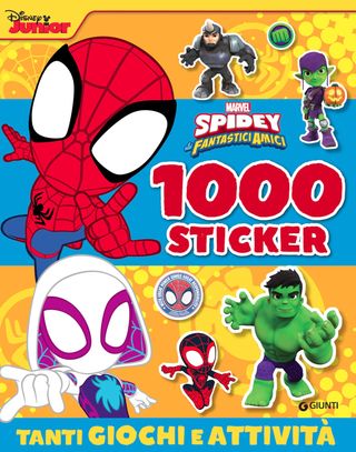 Spidey And His Amazing Friends 1000 Sticker Di Walt Disney - 9788893293266