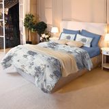 Простирадло "магія Лісу" 160x240 См, Сатин 400 Тс (1600х2400мм, Блакитний) Bl-fs-01 Blue