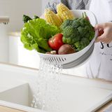 Друшляк Складаний 3.6 Л (310х255х168мм, Білий/сірий) Kp-78 White/gray