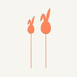 Фігурка Декоративна "кролик" На Палочці 40х300 Мм (40х300мм, Помаранчевий) Gg-18 S Orange