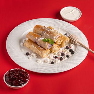 Млинці З Сиром Та Чорницею Упаковка (500г)