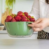 Друшляк Двошаровий (230х210х100мм, Прозорий/зелений) Kp-56 T/green