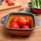 Друшляк Складаний Силіконовий S (245х185мм, Помаранчевий) Mh-31 S Orange