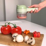 Подрібнювач Електричний З Насадками Та Usb-портом (175х105х82мм, Зелений) Mh-266 Green