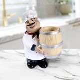 Тримач Для Зубочисток Кухар - Білий Dh-st-02-1 White