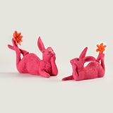 Статуетка Декортивна "кролик З Квіткою" (165х60х100мм, Рожевий) Gg-21 M Pink