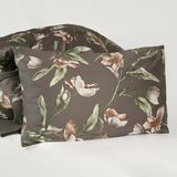 Наволочка "весняний Цвіт" 50x70 См, Сатин 400 Тс (500х700мм, Сірий З Принтом) Bl-p-03 Gray/print