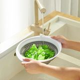 Друшляк Складаний 2.5 Л (313х238х40мм, Білий/сірий) Kp-74 M White/gray