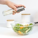 Диспенсер Для Олії Та Оцту 100 Мл (40х185мм, Прозорий/нержавіюча Сталь) Kp-62 T/ss