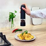 Набір Автоматичних Млинків Для Солі І Перцю 2 Шт. З Підставкою Kp-57 Black (80х145х235мм, Чорний) Kp-57 Black