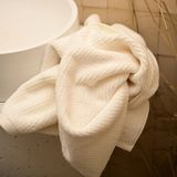 Рушник "хвиля" 30х50 См, Бавовна 600 Г/м2 - Кремовий Bt-08 S Cream