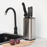 Підставка Для Ножів Kp-67 Ss/black (111х123х239мм, Нержавіюча Сталь/чорний) Kp-67 Ss/black