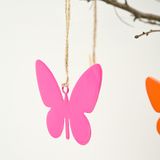 Декор Підвісний "метелики" 100х70 Мм (100х70мм, Рожевий) Gg-15 Pink