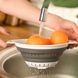 Друшляк Складаний 1.3 Л (245х200х34мм, Білий/сірий) Kp-74 S White/gray