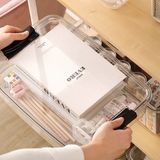 Ящик З Кришкою M "system" (385х270х85мм, Прозорий) Fh-35 M T