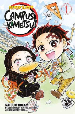 Demon Slayer. Campus Kimetsu!. Vol. 1 Di Gotouge Koyoharu, Di Natsuki Hokami, Di Natsuki Hokami - 9788822646477