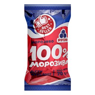 Морозиво Рудь В/с 70г 100%