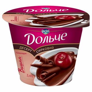 Десерт Дольче 3,4% 200г Вишня-шоколад