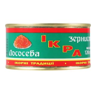 Ікра Лососева Зерниста 120г. З/б Ікорні Традиції