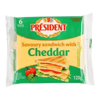 Сир Президент Плавл. Тост. З Чеддером 120 Г Для Сендвічів