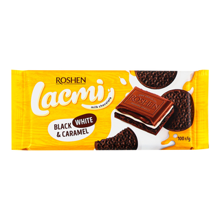 Шоколад Roshen 100г Lacmi Black Whit Car