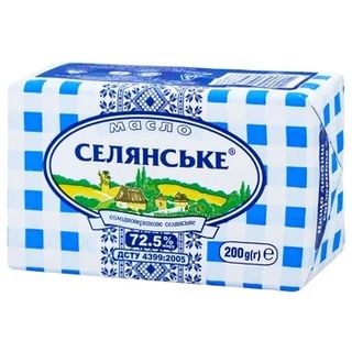 Масло Селянське 180г 72,5%