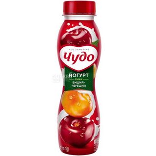 Йогурт Чудо 2,5% 260г Вишня-черешня Пл