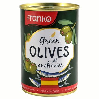 Оливки Franko 280г Зелен Фарш Анчоус З/б