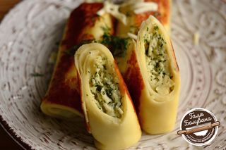 Млинці З Бринзою Та Зеленню