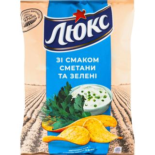 Чипси Люкс 125г Сметана Та Зелень