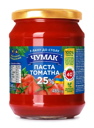 Паста Чумак 25% 485г Томатна С/б