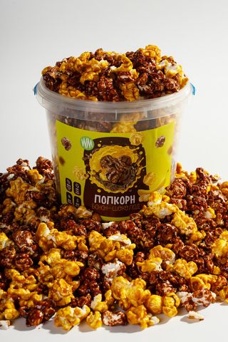 Попкорн Карамелізований Зі Смаком "банан-шоколад" (1л)