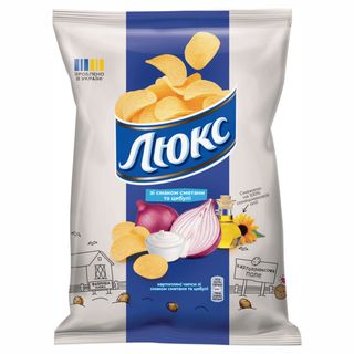 Чипси Люкс 125г Сметана Та Цибуля