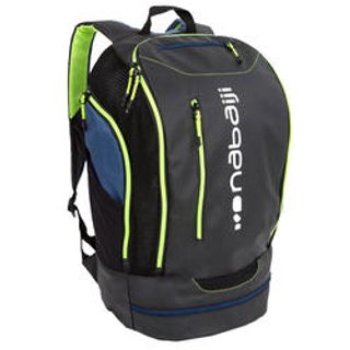 Mochila Natación Compartimentos 48X28X20 Negro/Amarillo 27L Talla Única Negro
