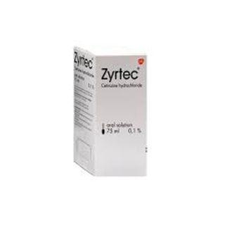 Zyrtec Cetirizine Hydrochloride Solution, 75ml