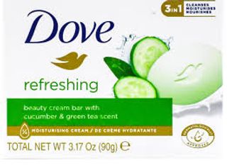DOVE Green Tea Beauty Cream Bar, 4x90g