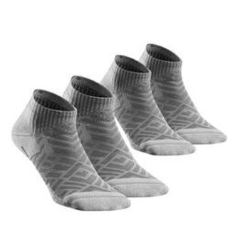 Calcetines Tobilleros De Montaña Y Trekking 2 Pares Adulto Quechua Hike 100 47/50 Gris