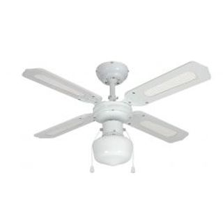 Ventilatore Da Soffito Barbade 4 Pale D91 E27 60w Rattan Bianco 420962000