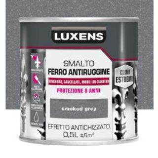 Smalto Ferro Antiruggine Antichizzante Grigio Fumo 500ml 470000453