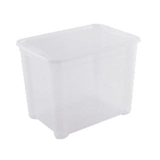Contenitore Con Coperchio T Box Xl L55.5xp39xh42.5cm 70lt In Plastica Trasparente 410230003