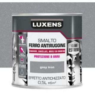 Smalto Ferro Antiruggine Antichizzato Grigio 500 Ml 470000454