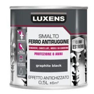 Smalto Ferro Antiruggine Antichizzato Nero Grafite 500 Ml 470000452