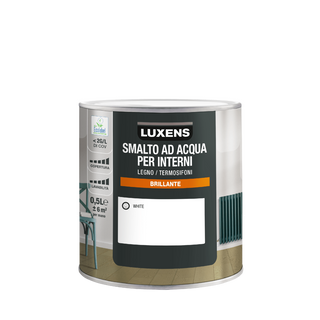 Smalto Acqua Da Interno Bianco Brillante Luxens 500ml 470005224