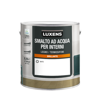 Smalto Acqua Da Interno Bianco Brillante Luxens 2,5 Lt 470005227