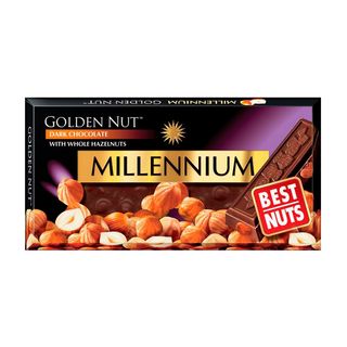 Шоколад "millennium Gold" Чорний З Цілим Фундуком 100г
